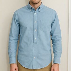 Duck Head long sleeve popover shirt Size Medium NWT